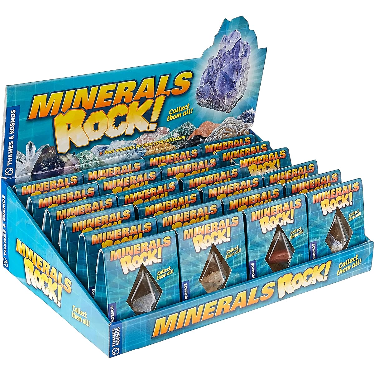 Thames & Kosmos Rock Gift Set 24 Mineral Specimens Collector's Collection