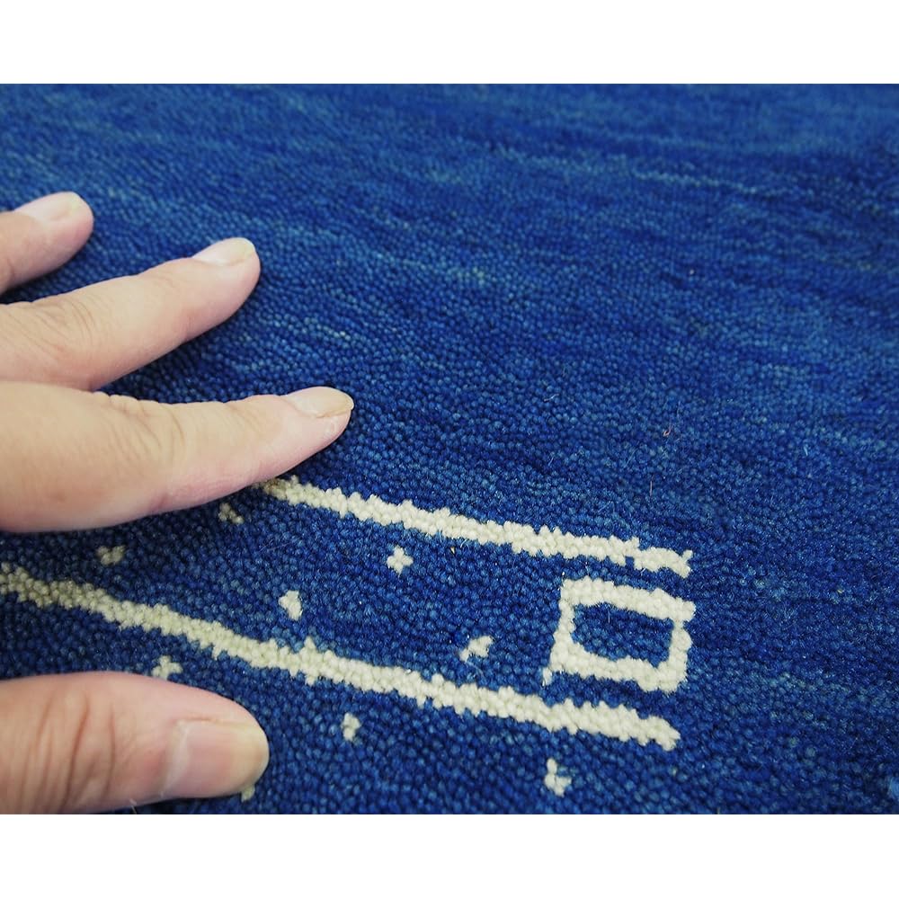 Hagiwara Entrance Mat Gray Approx. 60X90cm Gabbeh Mat "Lorri BUFFD L9" 270053720