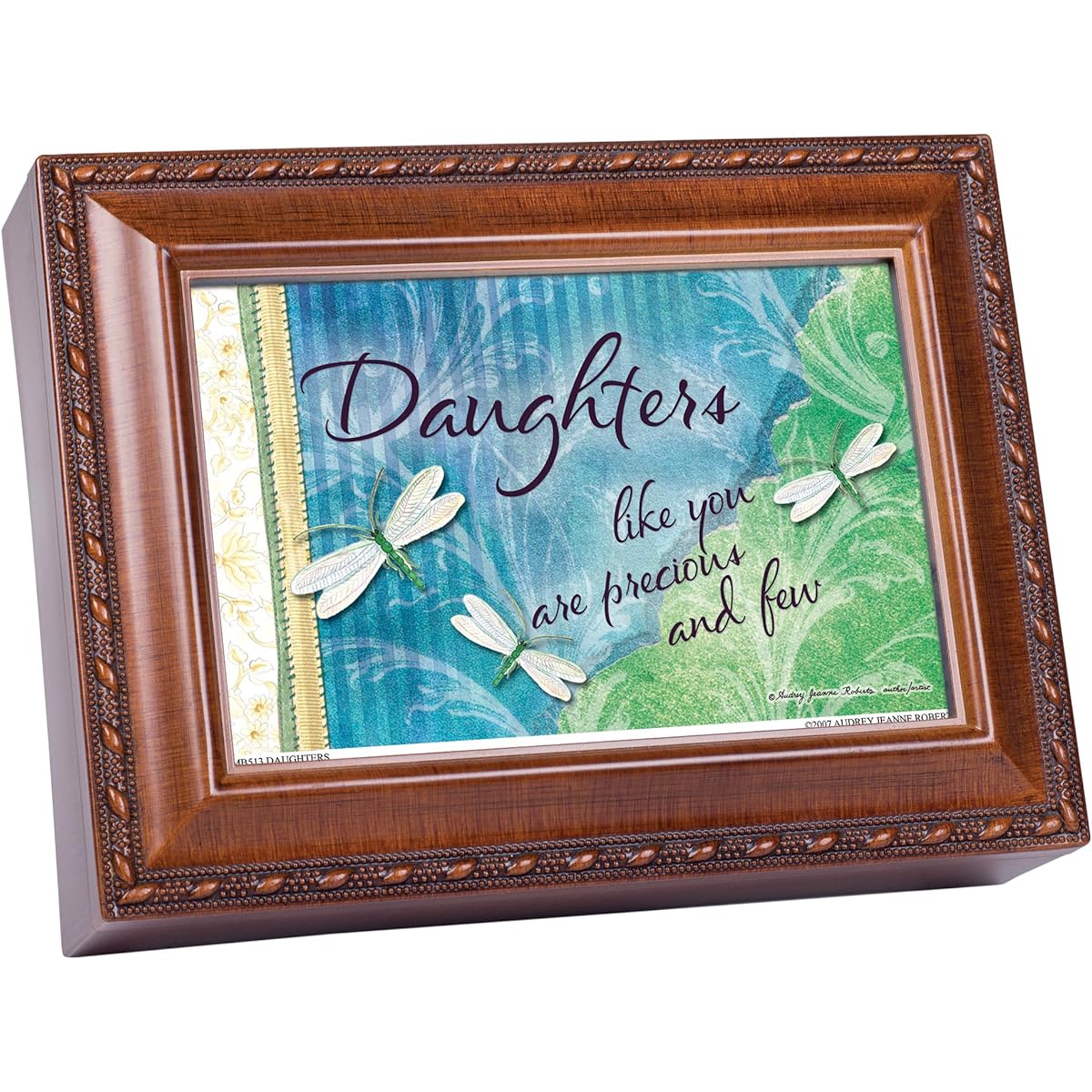 Daughter Cottage Garden Woodgrain Traditional Music Box Plays You Are My Sunshine