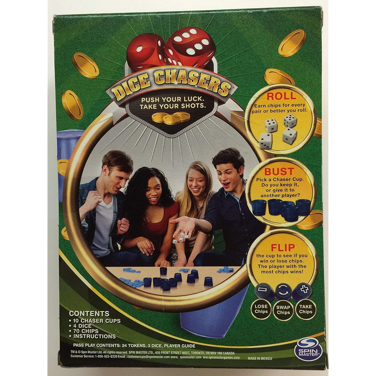 Dice Chasers with Bonus Left Center Right Game