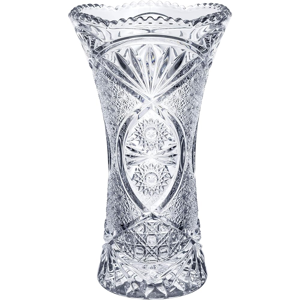 Adelia Vase Glass Vase Solitaire L [Diameter approx. 14.1 x Height approx. 24 cm/Crystal] Made in Japan R-738