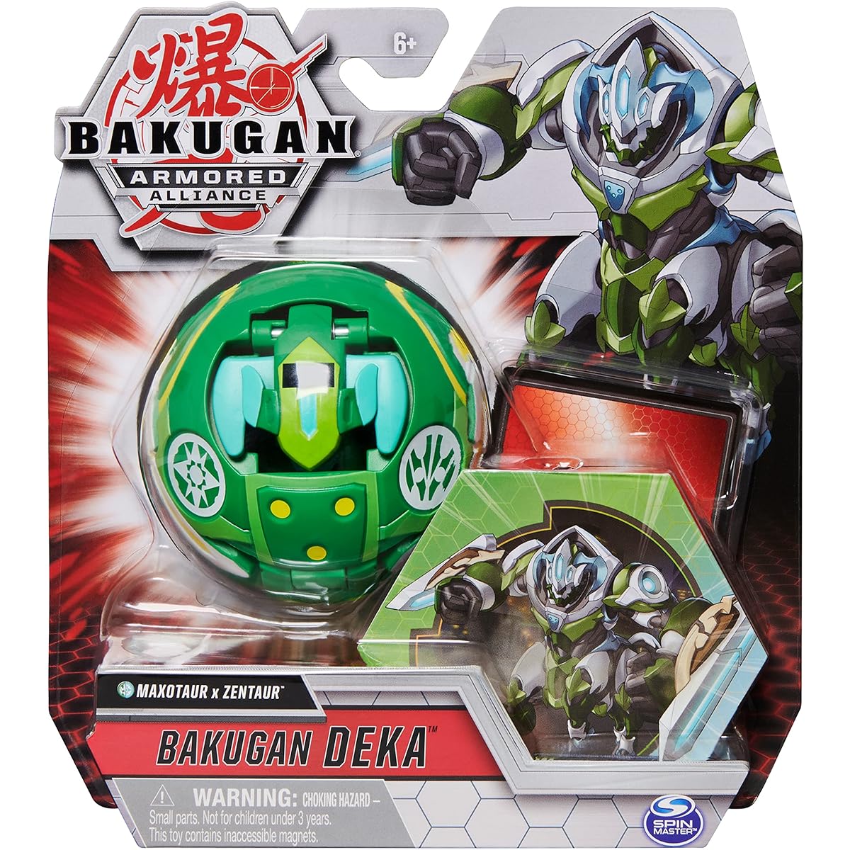 Bakugan Deka Fusion Max Taurus x Zen Taurus Jumbo Collectible Transforming Figure for ages 6 and up