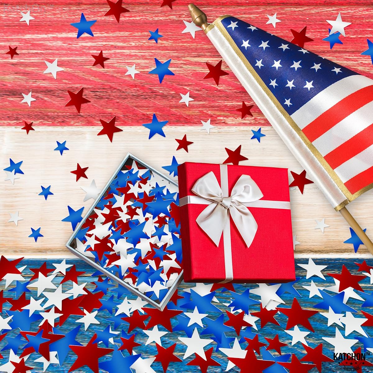 4th of july stars confetti