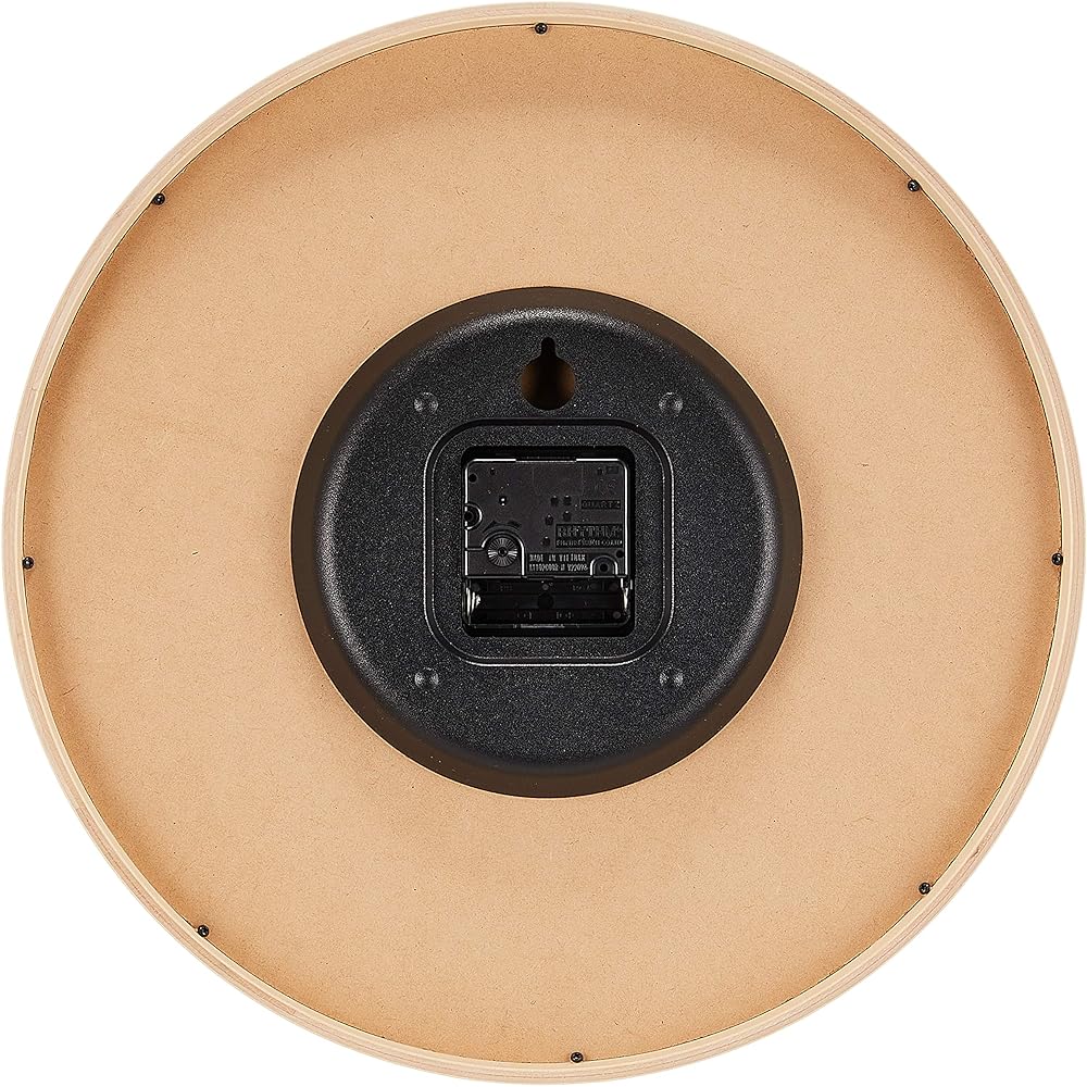 Lemnos Wall Clock Analog RIKI CLOCK L WR-0312 L Natural Diameter 354 x Thickness 48mm