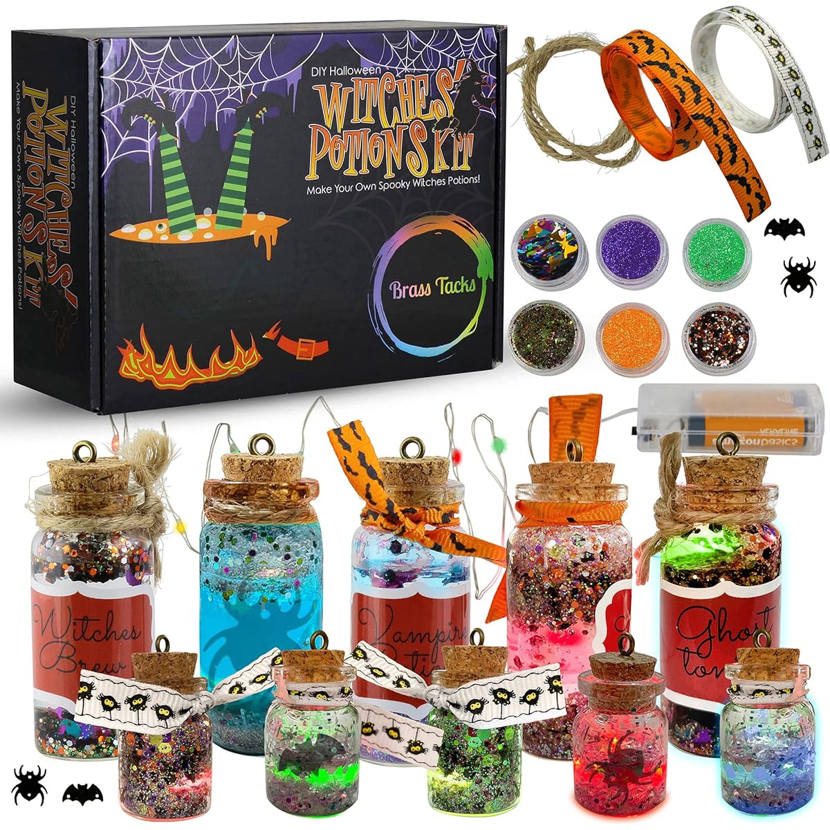 DIY Halloween Witch Potion Kit for Kids - Make Your Own Witch Potion Arts & Crafts Set - Perfect Gift Kit for Ages 5 6 7 8 9 10 and Up (Halloween)