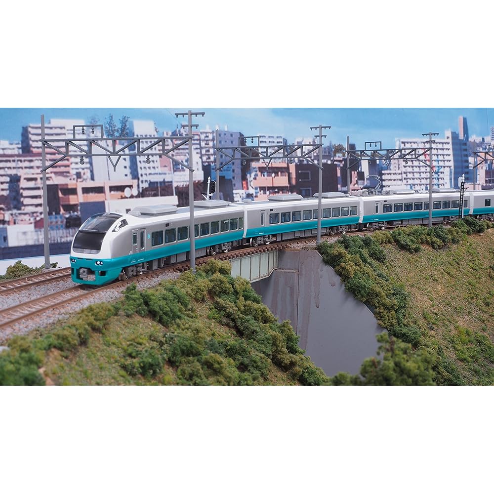 Green Max N Gauge 30539 E653 Series Fresh Hitachi Green 7-car formation set (no power) (painted finished product)