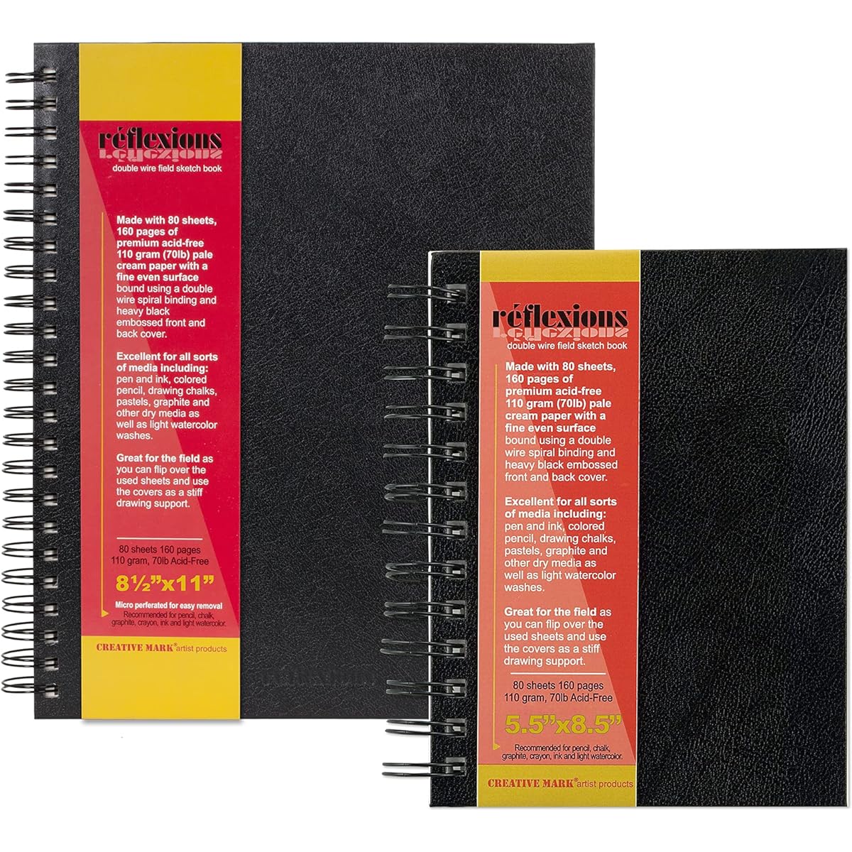 Reflexions Sketchbook - Parent 5.5 x 8.5" + 8.5 x 11" PRE-BUILD