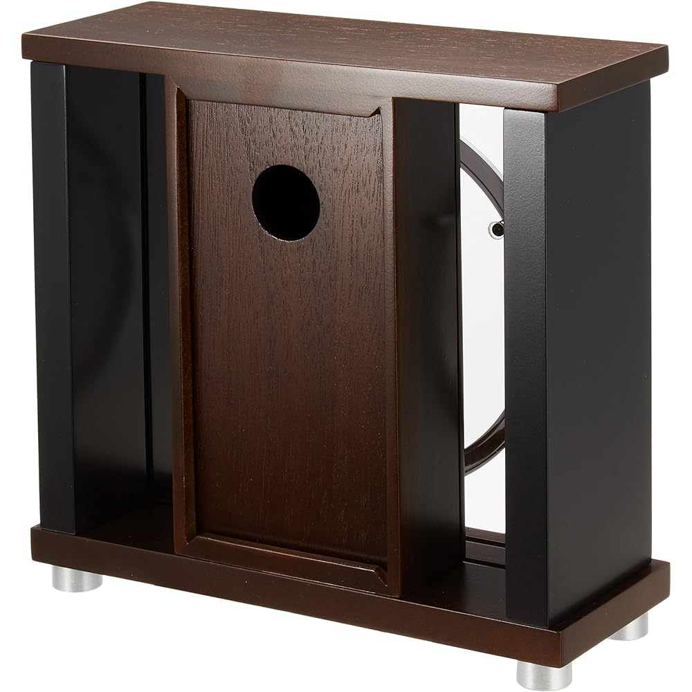 Seiko Clock Seiko Clock Table Clock Analog Wooden Frame Dark Brown Wood BZ356B SEIKO