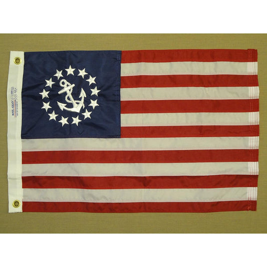 Annin Flagmakers 251150WE U.S. Yacht Ensign Flag, -16 in. X 24 in.