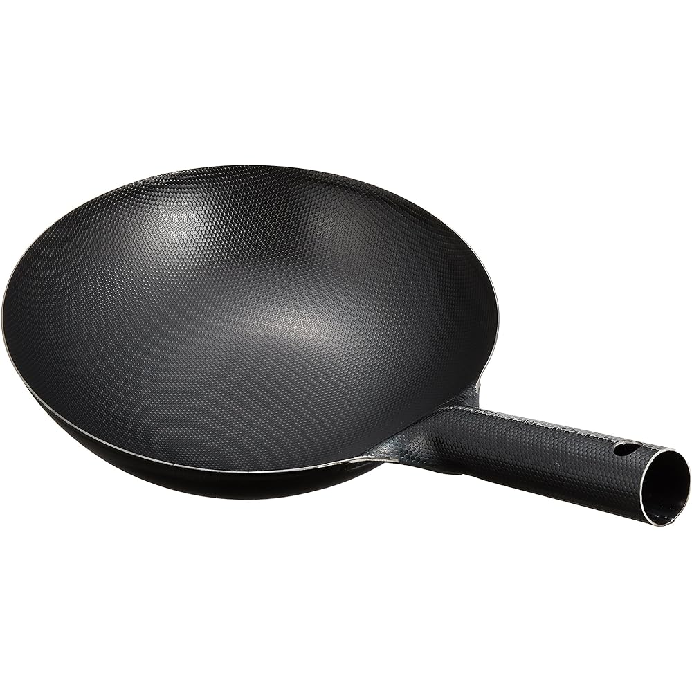 Endo Shoji Wok, Commercial Use, Two Hands, Super Embossed, 45cm, Iron, Made in Japan ATY7645