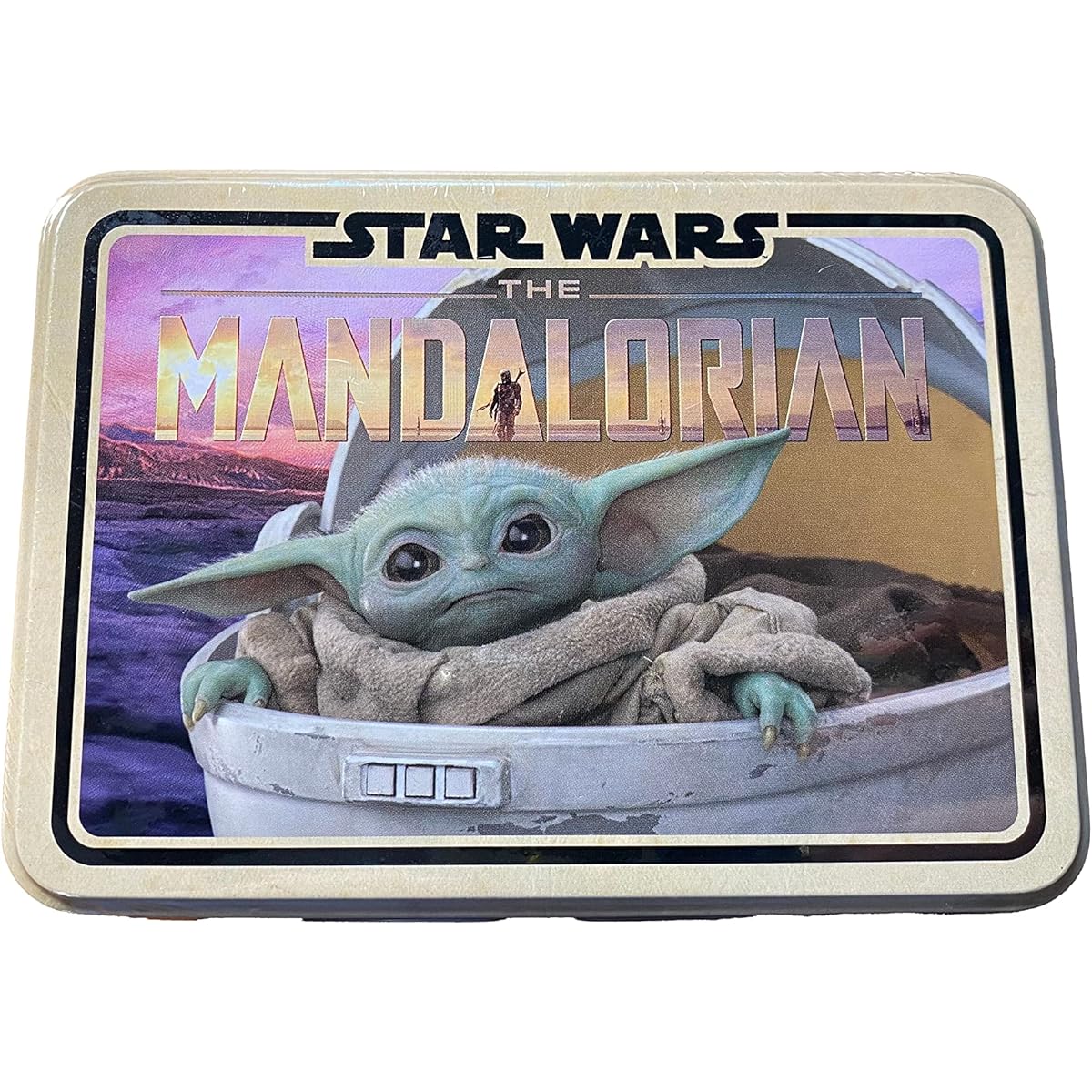 Aquarius Star Wars The Mandalorian Special Edition Playing Cards Set - Commemorative Tinplate - 2 Unique Decks