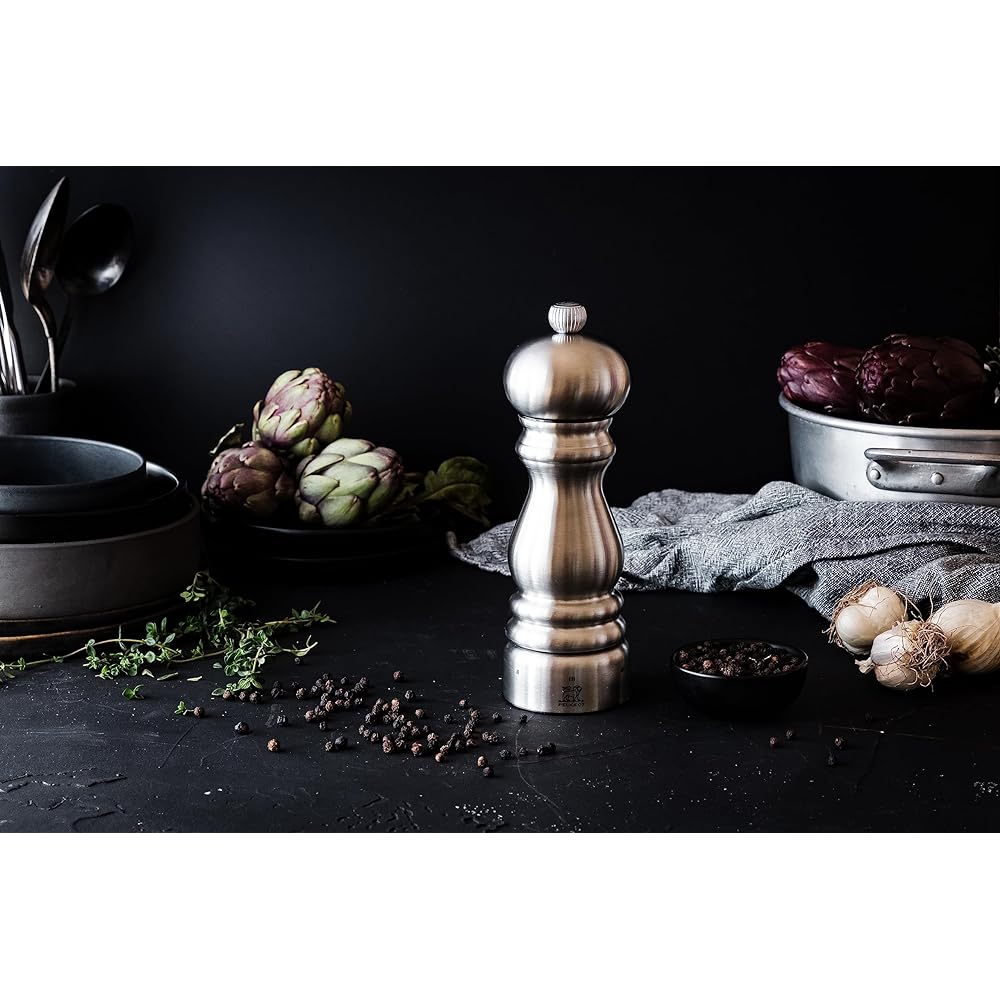 PEUGEOT Mill Pepper Mill Stainless Steel Coarseness Adjustment Capacity 23g/18cm Manual Made in France Paris U-Select 32470
