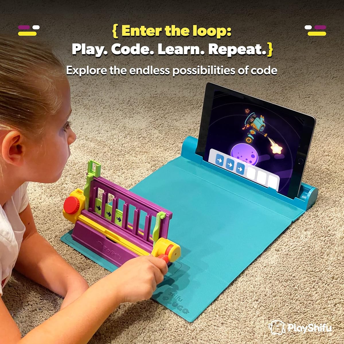 PlayShifu Plugo Coding – Coding Starter Kit for Kids | Kit + App with Block-Based Coding Games Ages 4-10 | Works with iOS Devices Devices Not Included