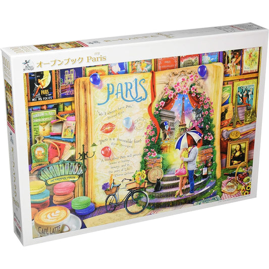 1000 Piece Jigsaw Puzzle Open Book Paris (50x75cm)