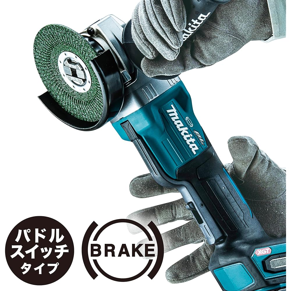 Makita 100mm Rechargeable Disc Grinder 40Vmax Battery/Charger/Case Sold Separately GA045GZ