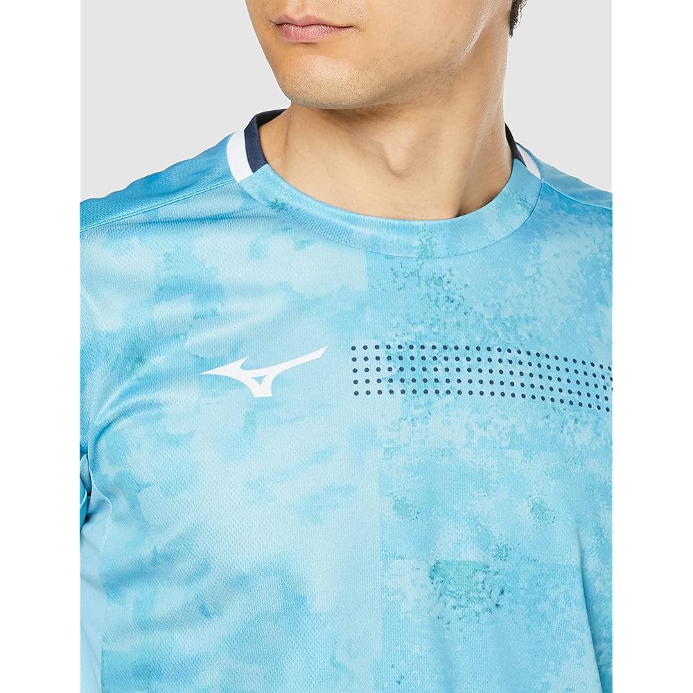 [Mizuno] Badminton Wear Game Shirt Short Sleeve Sweat Absorbent Quick Drying 72MAA005
