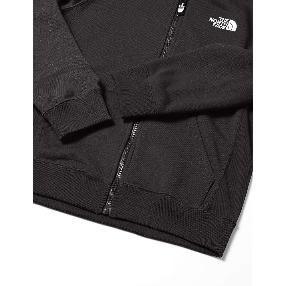 [The North Face] Kids Square Logo Full Zip Unisex Sweat Absorbent Quick Drying Antibacterial and Odor Resistant Name Label Static Care