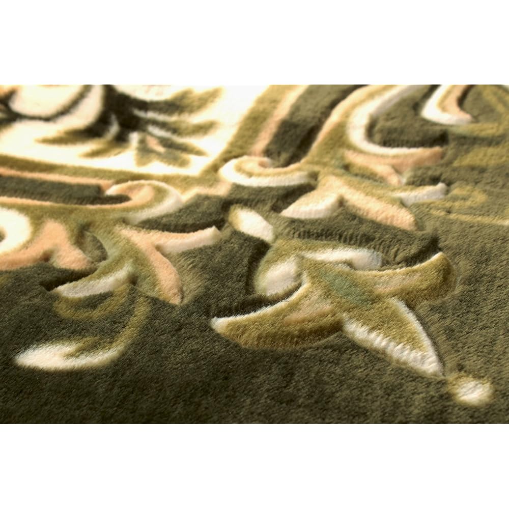 Hagiwara Carpet Green Size: Approx. 225 x 225cm