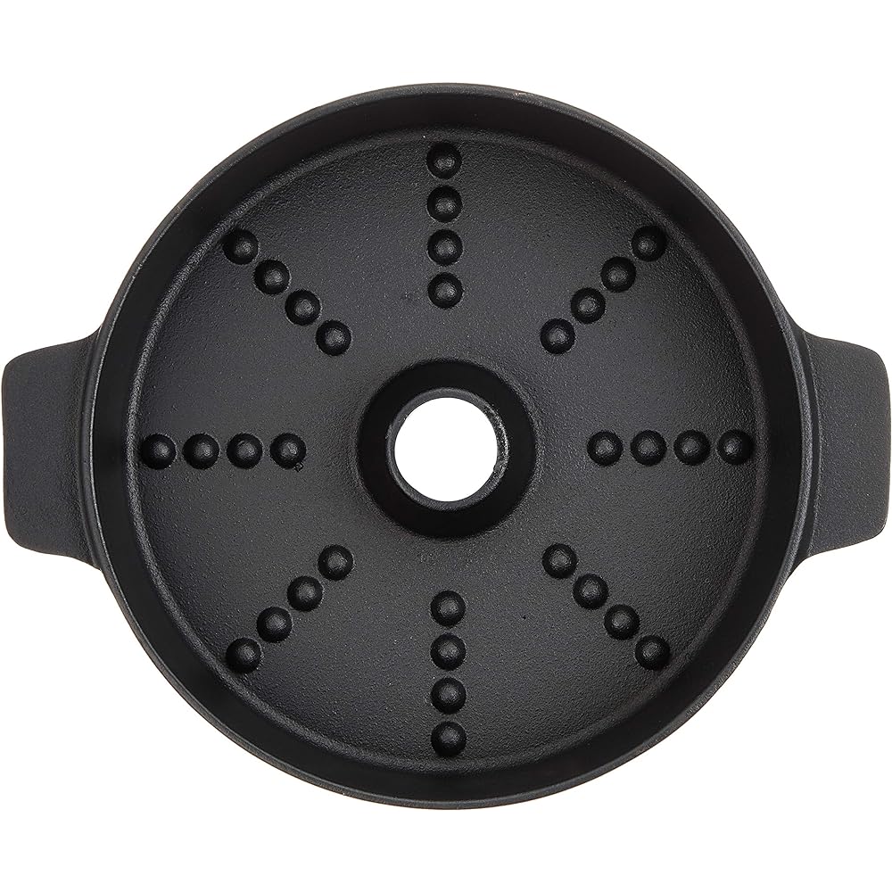 Ikenaga Iron Works Stone Grilling Pot 22cm IH Compatible Sweet Potato Roasted Potato Black Imojiro