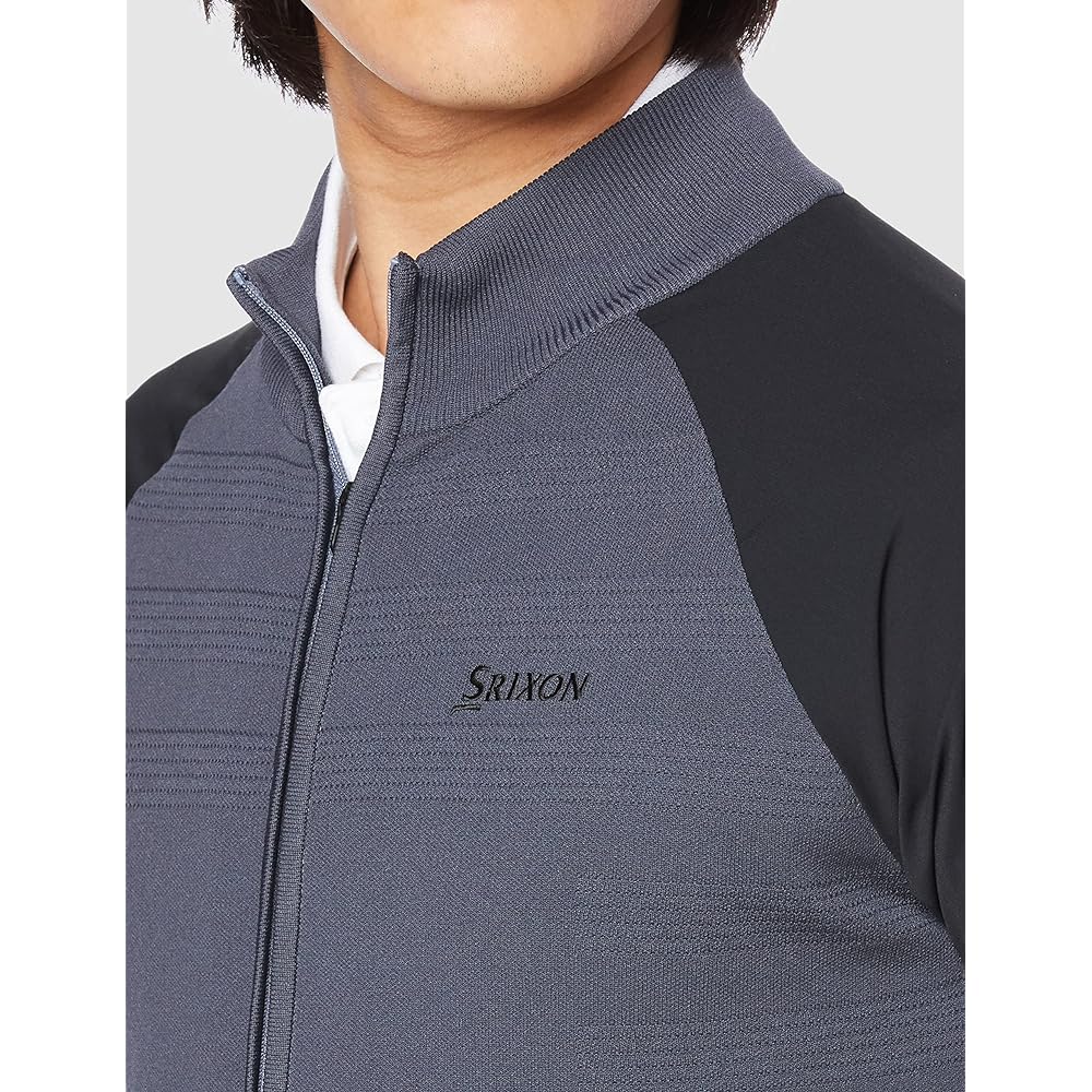 [SRIXON] Knit Jacket Full Zip Sleeve Switching Golf RGMVJL01 Men's