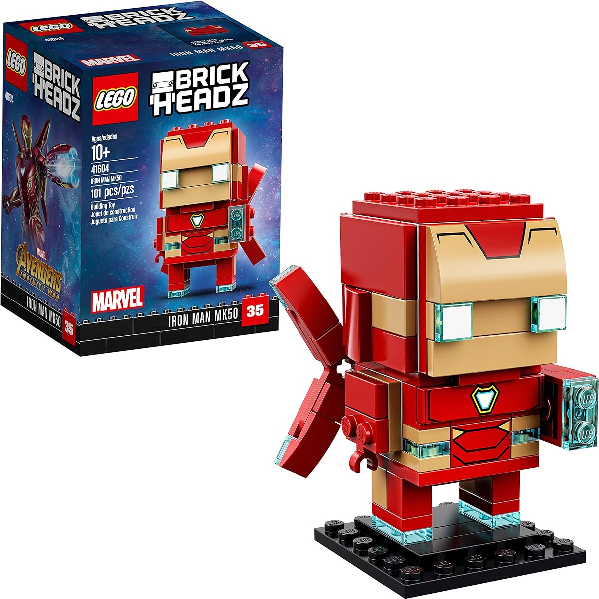 LEGO BrickHeadz Iron Man MK50 41604 Building Kit (101 Pieces)