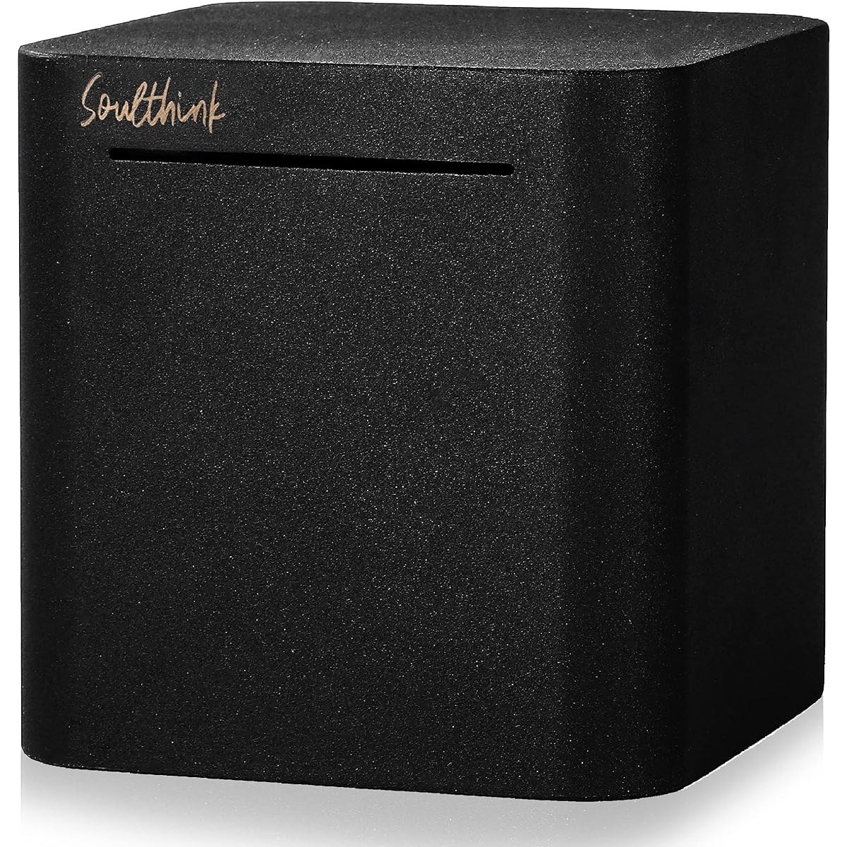 SoulThink Pig Money Box for Adults - Cash Saving Storage Box Stainless Steel Piggy Bank for Adults Large Money Box Must Be Broken to Open (5.9 Inch)