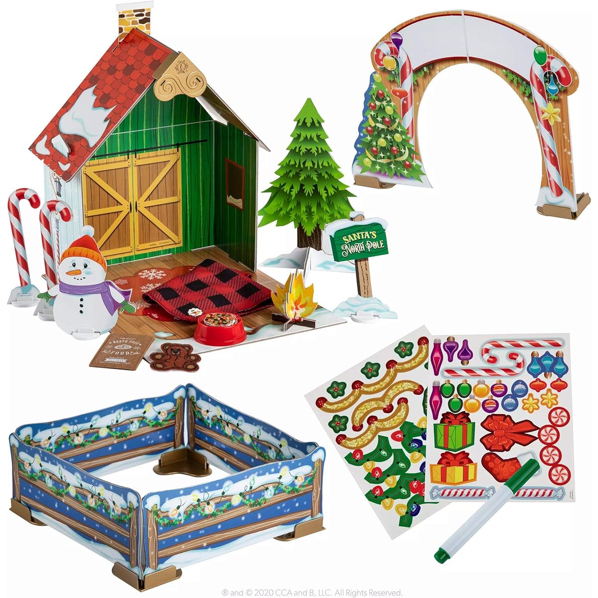 The Elf on the Shelf: Elf Pets - Reindeer Traditions Christmas Cabin Playset with Elf Pets