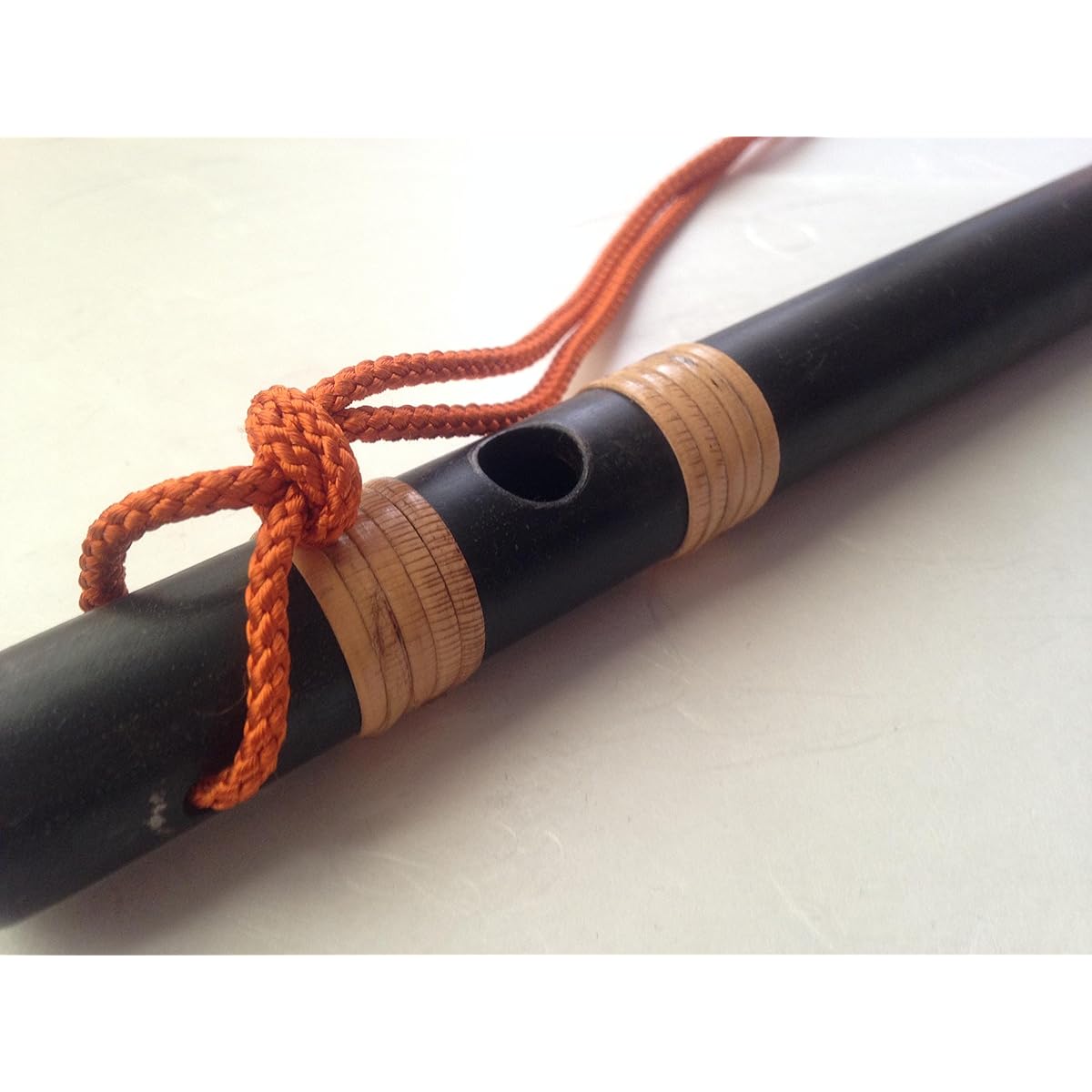 Made of steel, authentic ancient weapons, iron flute, seven-hole shinobue, with hand-untied tassel, can be played as a musical instrument