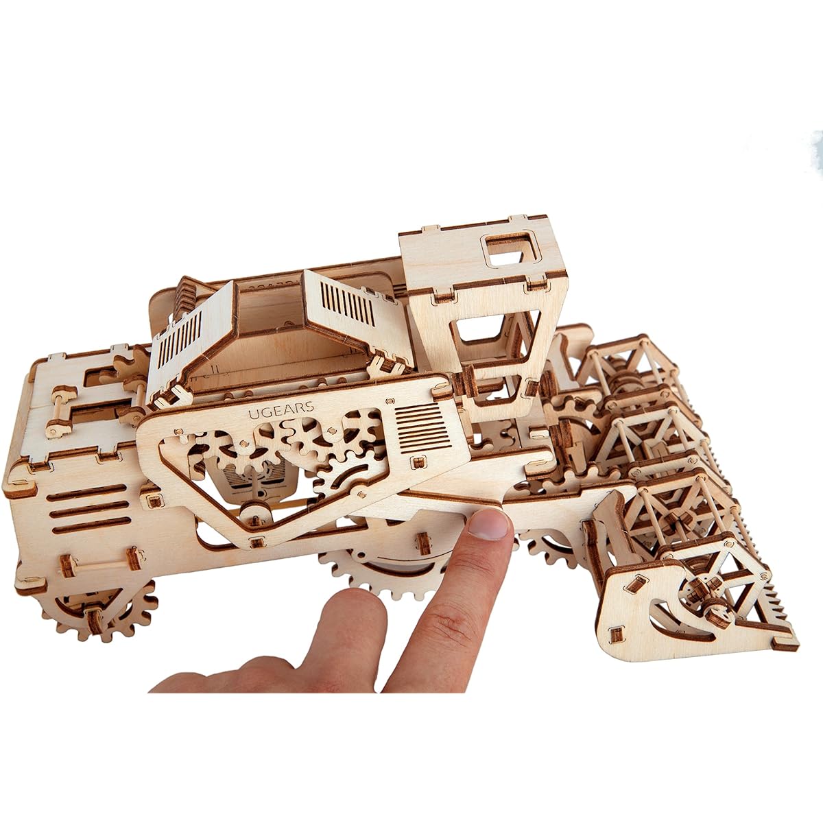 UGears Mechanical Model 3D Wooden Puzzle - Mechanical Combination Harvester