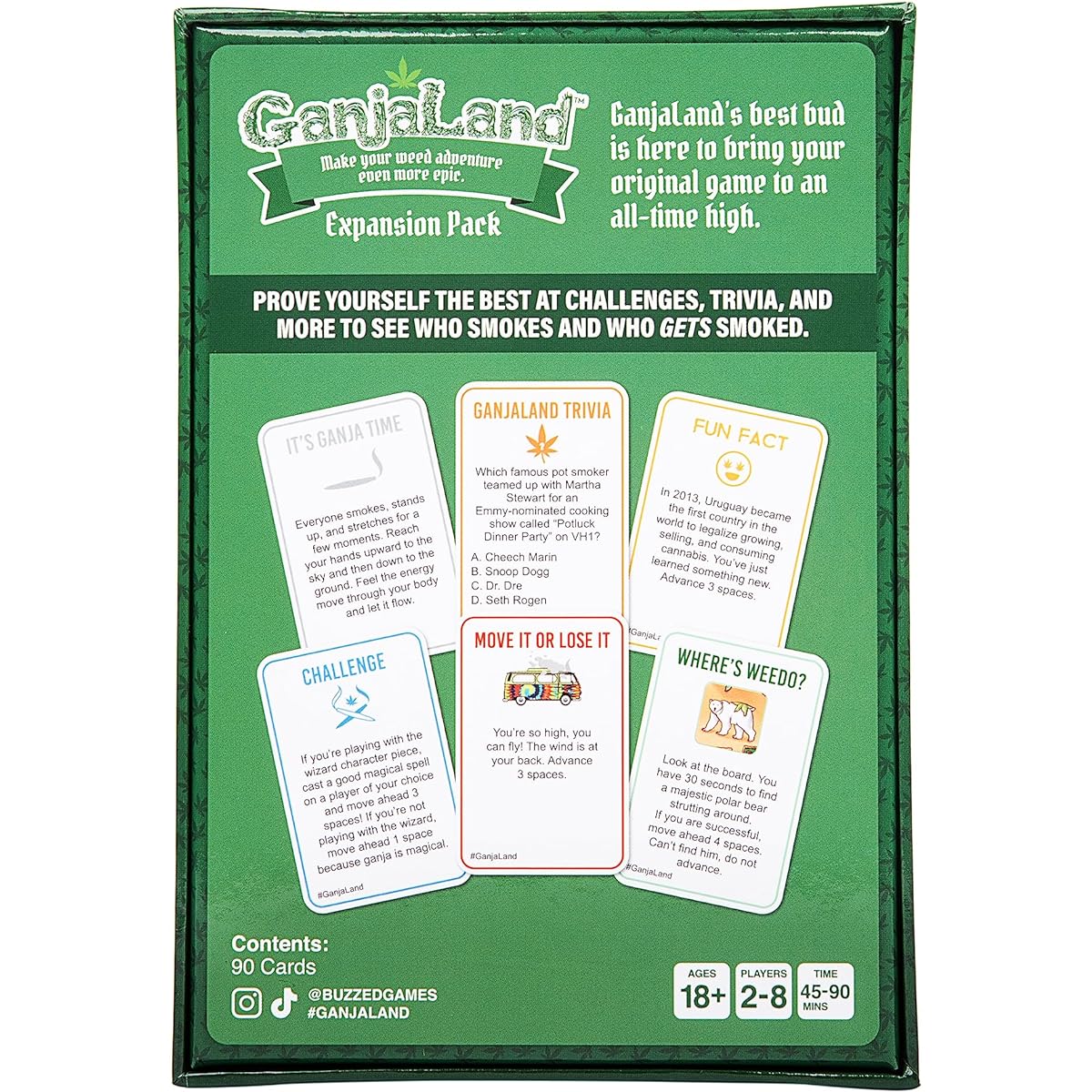 WHAT DO YOU MEME? Ganjaland Expansion Pack - Get more cards for your epic stoner game night adventure