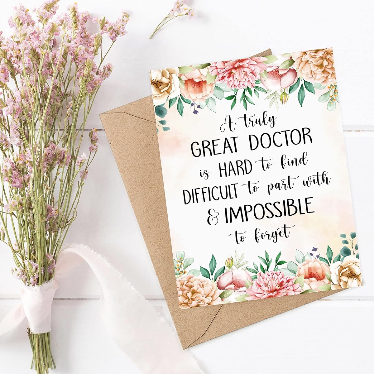 Doctor Cards - Doctor Retirement Cards - Truly Great Doctors Are Hard to Find - Farewell Cards - Thank You Cards - Retirement Cards
