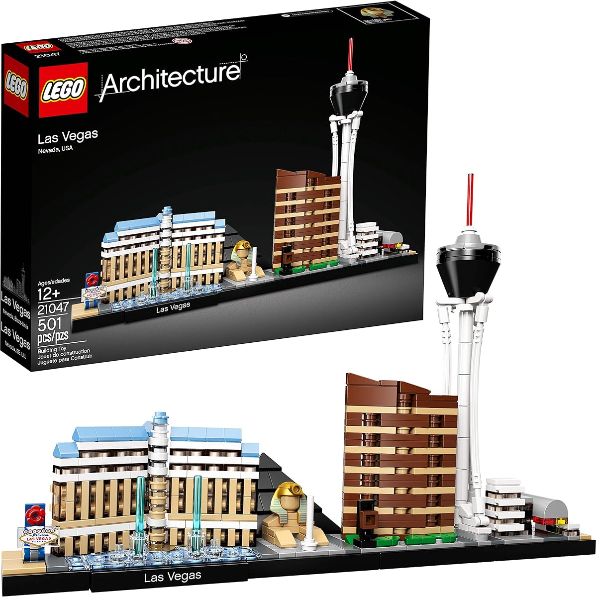 LEGO Architecture Las Vegas 21047 (501 Piece), Multi