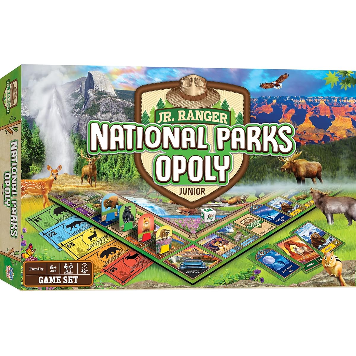 MasterPieces Kids & Family Board Game - Junior Ranger National Park Oporie Junior - Officially Licensed Board Game for Kids & Families