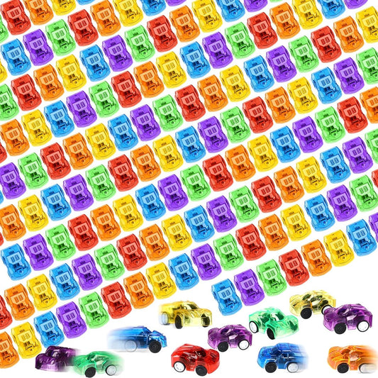 240pcs Pull Back Cars Party Favors Mini Car Toys Bulk Cars Assorted Colorful Cars Party Favors Friction Cars Small Pull Back Cars Toys for Push & Go Birthday Party Cake Prize Box Toys Pinata Fillers