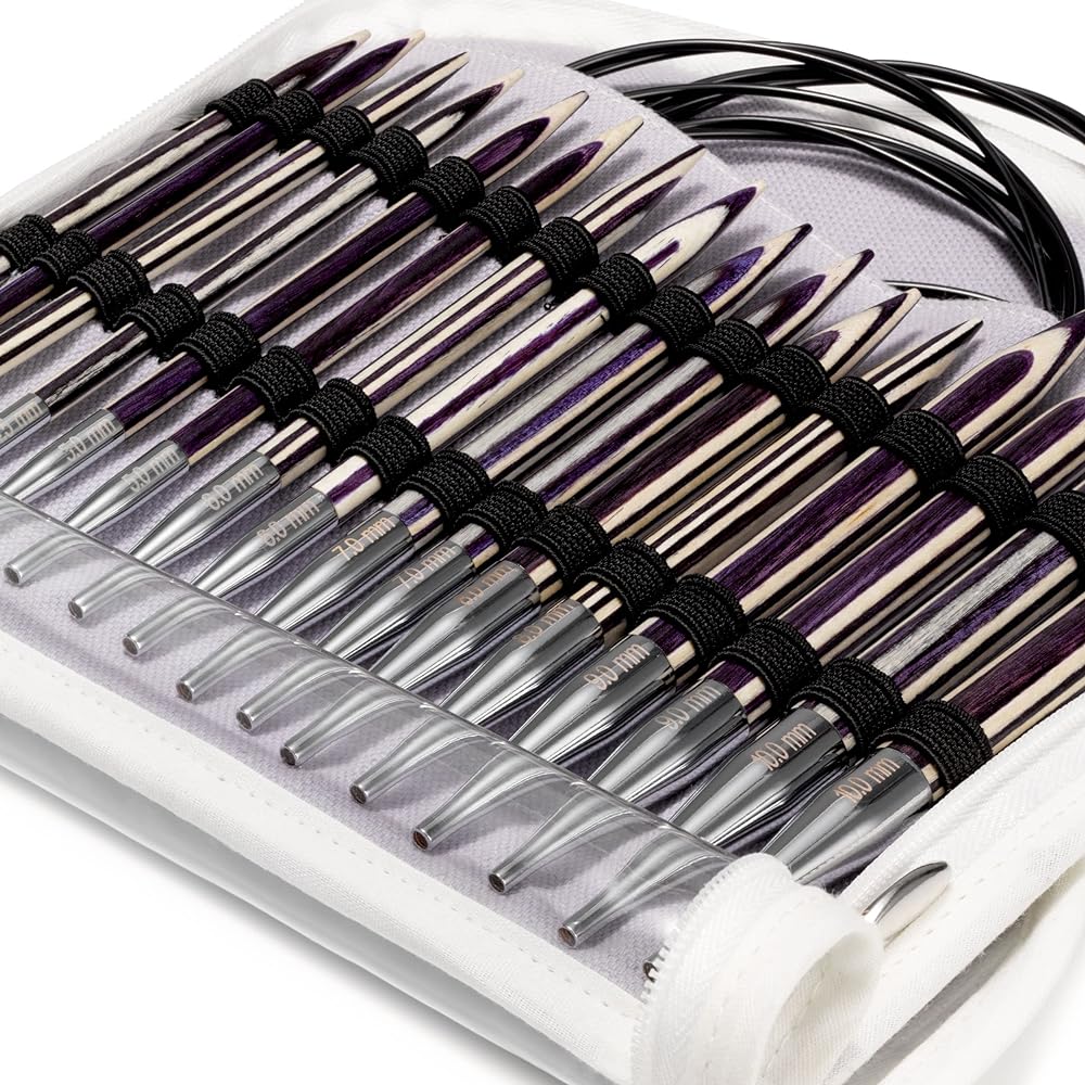 Prym Lilac Stripe Ring Needle Assorted Set PRM223801
