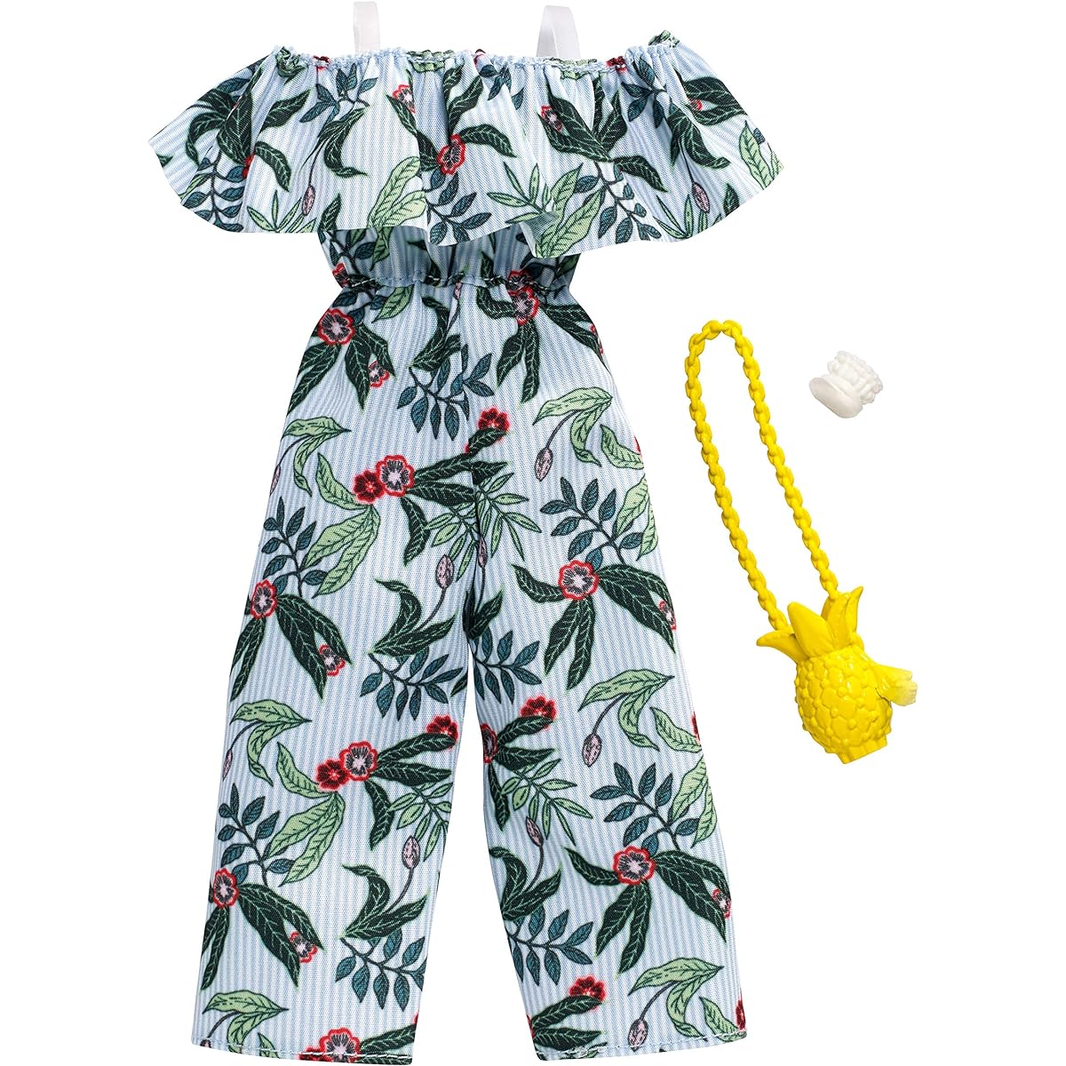 Barbie Complete Looks Doll Clothes, Outfit for Barbie Dolls with Jumpsuit and 2 Accessories for Barbie Dolls, Gift for 3 to 7 Year Olds