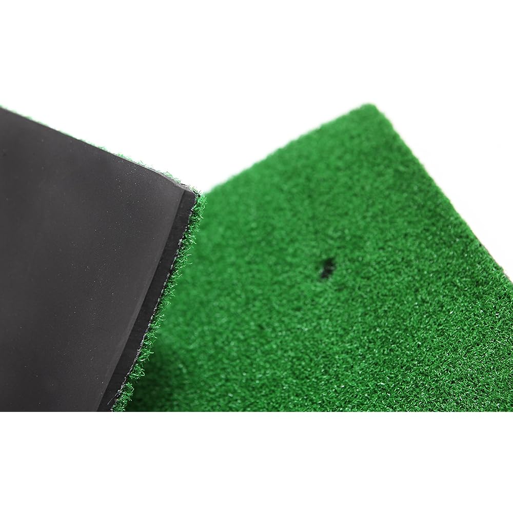 [SCGEHA] Golf Practice Thick Shot Mat 60cm x 30cm Thickness 1cm Artificial Grass Colored Urethane Ball Cushion Ball Comes with 2 Tees (Shot Mat and Urethane Ball Set)