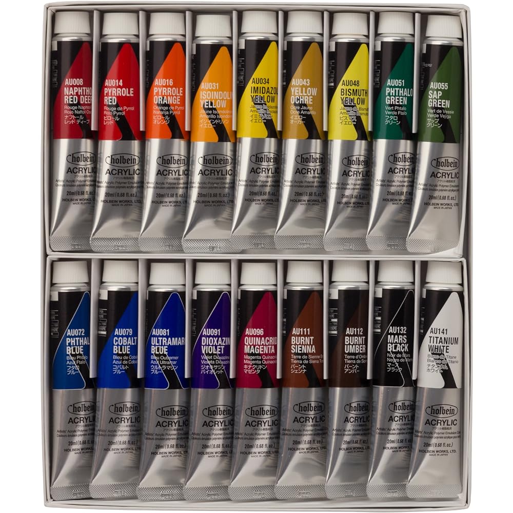 Holbein Acrylic Color [Heavy Body] AU993 20ml 18 color set 16993