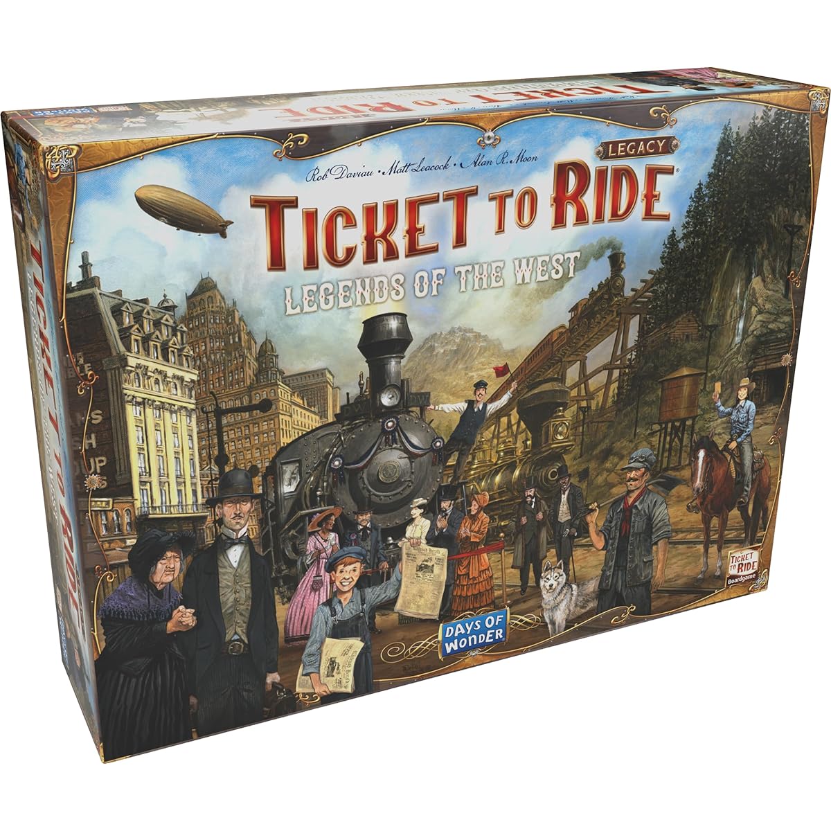 Days of Wonder Days of Wonder Board Game Legends of the West Board Game | Railroad Route Building Strategy Game | Family Game for Kids and Adults | Ages 10+ | 2-5 Players | Average Play Time 20-90 Minutes | Made by Days of Wonder