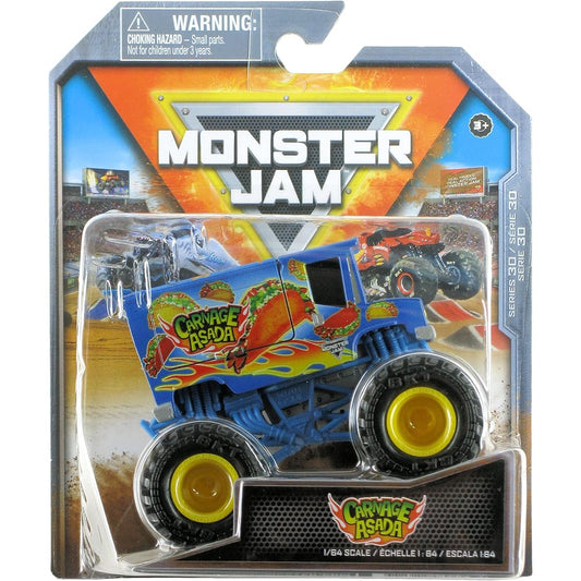 Monster Jam 2023 Spin Master 1:64 Diecast Truck Series 30 Monster Feast Carnage Asada