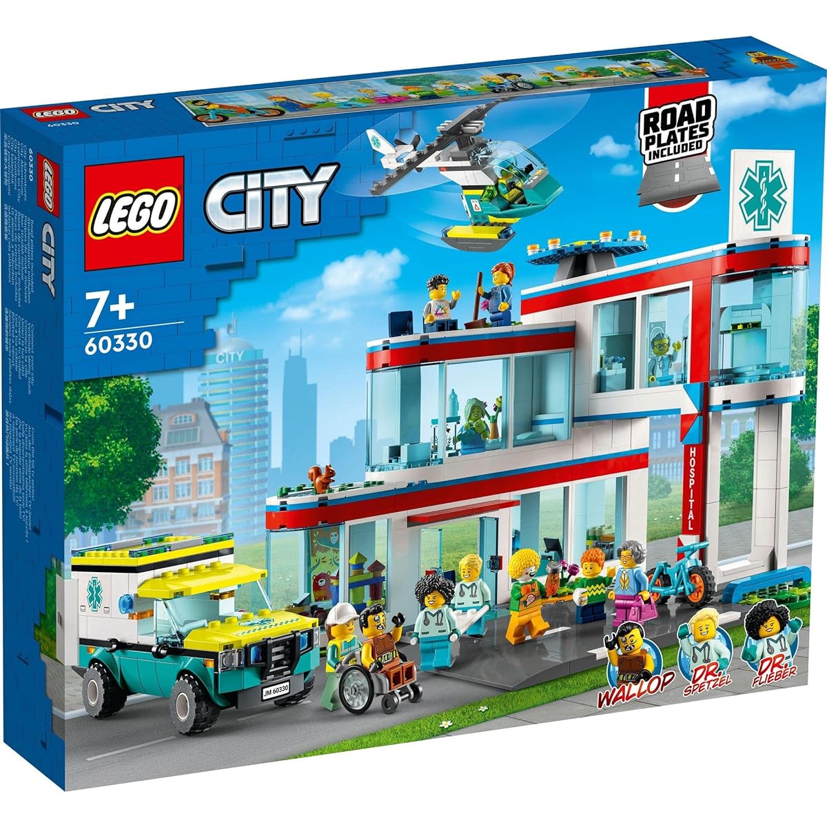 LEGO City LEGO City Hospital 60330 Toy Blocks Gift Rescue Boys Girls Ages 7 and up