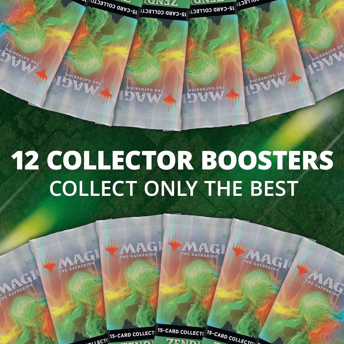 Magic The Gathering Zendikar Rising Collector Booster (12-Pack) & 2 Box Toppers