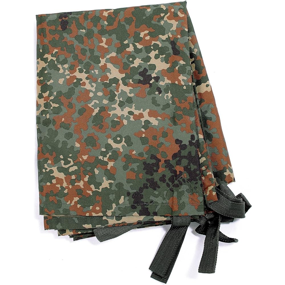 MIL-TEC Tarpaulin Waterproof Ground Sheet Tarp 300 x 220 cm - BW FLECKTARN Camo Camouflage