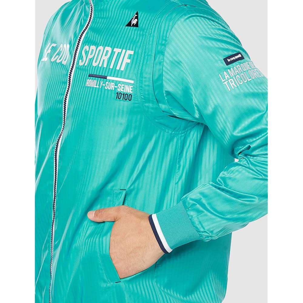 [Le Coq Sportif] 21 Fall/Winter Model Golf Blouson Full Zip Solar Heater Water Repellent Windproof UV (UPF15) Sleeves Detachable QGMSJK03 Men's