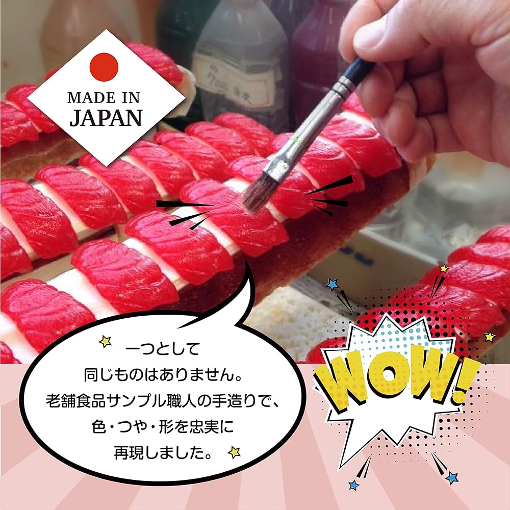 Sushi Boon 9 Piece Set Food Sample Handmade by Craftsman Made in Japan Pull Back Car Mini Car Sushi Present Foreign Souvenir Prize Fake Food