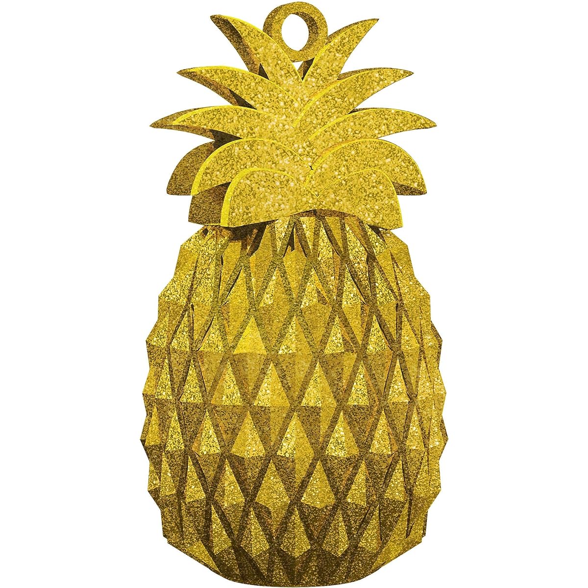 Gold Pineapple Balloon Weight - 6.oz | Plastic - 2.5" x 5.5" | 1 Carat