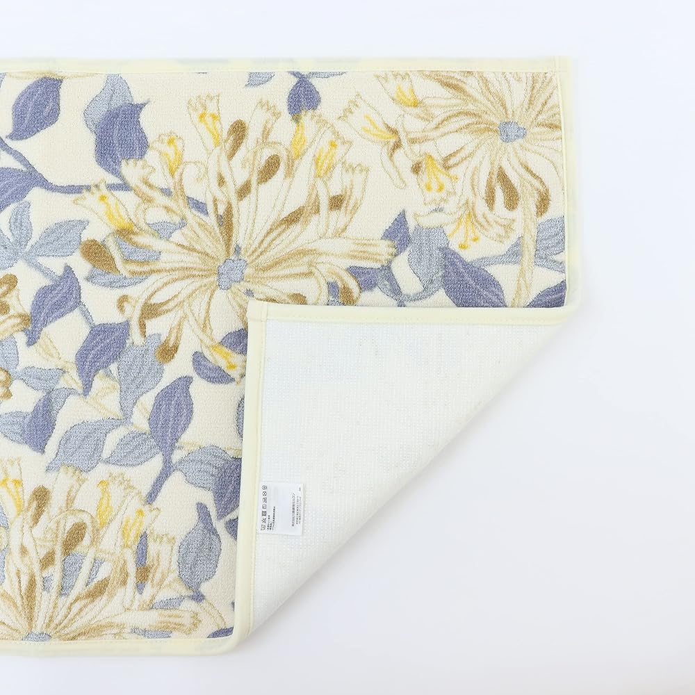 Kawashima Orimono Cercon Morris Design Studio Morris Design Studio Kitchen Mat Bath Mat Honeysuckle Orange 50×90cm FT1700 Non-slip processing