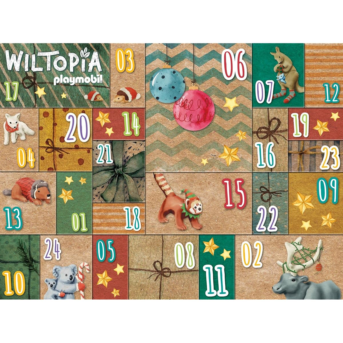 PLAYMOBIL Wiltopia 71006 DIY Do-it-Yourself Advent Calendar Animal World Travel 2022 with 24 Surprises for Individual Design and Self-Filling, 118 Pieces, for Children from 4 Years