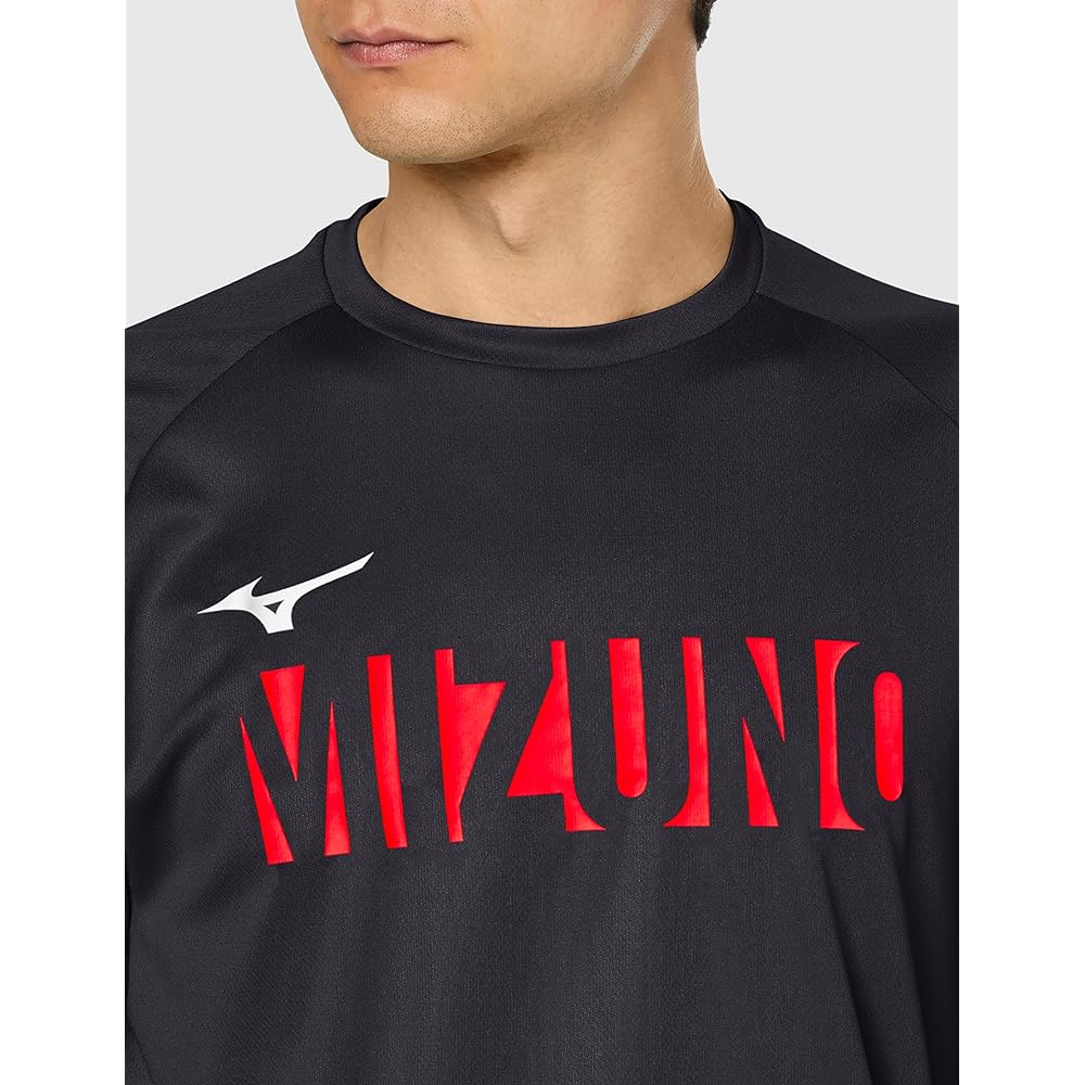 [Mizuno] Table Tennis Wear Game Shirt, Short Sleeve, U-Neck, Unisex, Sweat Absorbent, Quick Drying, JTTA Officially Approved, 82JAA111