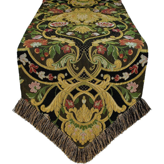 Austin Horn Classics Gustone Luxury Table Runner Design Paisley Abstract Graphic Floral 13 x 72 Inch